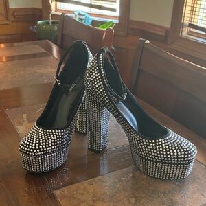 Platform “Diamond” Bling Heels! WOW!!